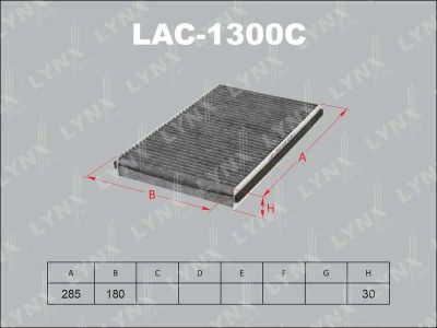 Лот: 13356999. Фото: 1. Lynx LAC-1300C Салонный фильтр. Расходные материалы