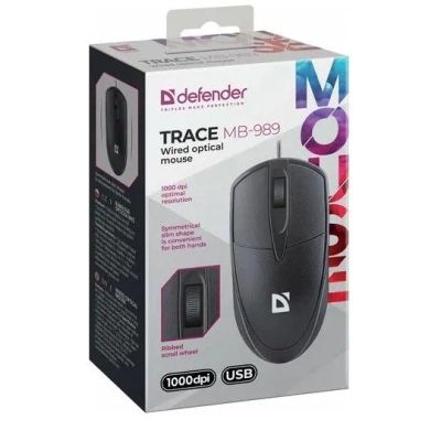Лот: 25795392. Фото: 1. МЫШЬ ПРОВОДНАЯ DEFENDER TRACE... Клавиатуры и мыши