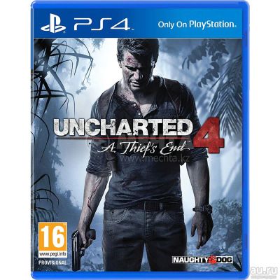 Лот: 8961537. Фото: 1. Диск Uncharted 4 для PS4 (Обмен... Игры для консолей