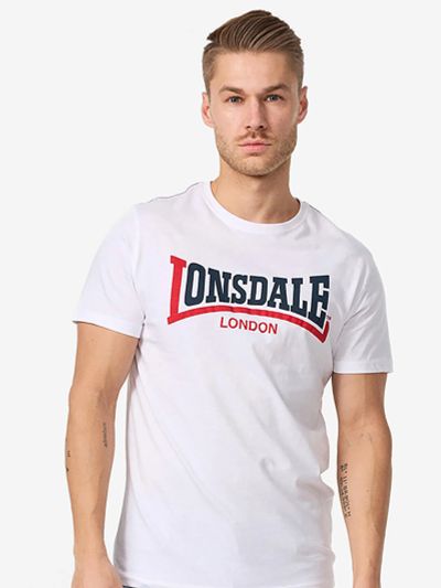 Лот: 25625269. Фото: 1. Футболка LONSDALE TWO TONE, Белый. Другое (спортивная одежда)