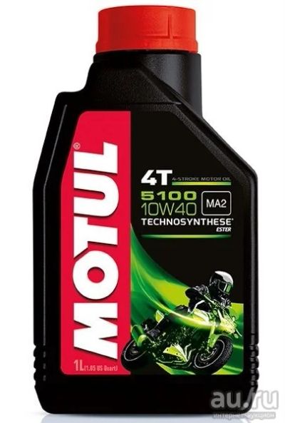 Лот: 12550628. Фото: 1. MOTUL 5100 4T 10w40 Technosynt... Масла, жидкости