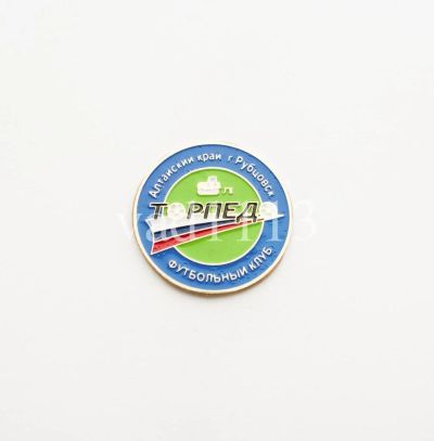 Лот: 10990119. Фото: 1. Футбол-значок ФК Торпедо Рубцовск... Сувенирные