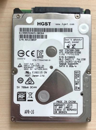 Лот: 16773280. Фото: 1. Жесткий диск 500 гб. Жёсткие диски (HDD)
