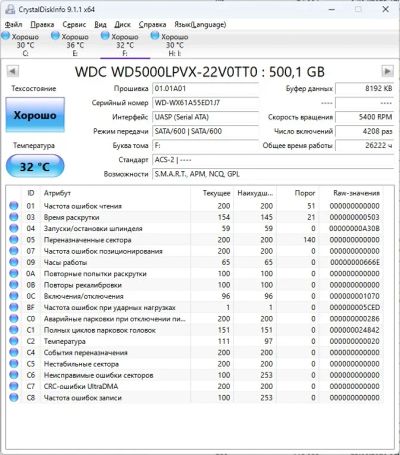 Лот: 21001394. Фото: 1. Жесткий диск 2.5" Western Digital... Жёсткие диски (HDD)