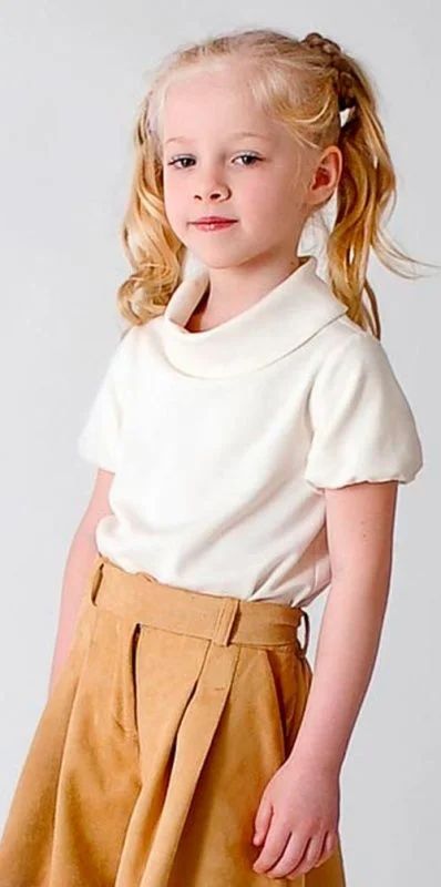 Лот: 6222076. Фото: 1. AnyKids Блуза «Диана» (трикотаж... Рубашки, блузки, водолазки
