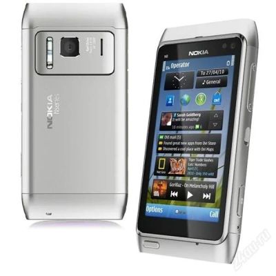 Лот: 1273479. Фото: 1. Nokia N8 silver новый!. Смартфоны