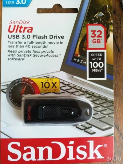 Лот: 10968444. Фото: 1. Флешка Sandisc usb 32 гб. USB-флеш карты