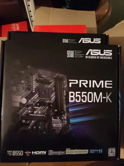 Лот: 24396543. Фото: 1. Материнская плата ASUS PRIME B550M-K... Материнские платы