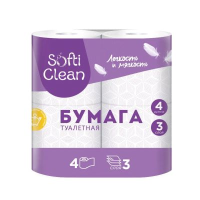 Лот: 24870609. Фото: 1. Туалетная бумага Softi Clean... Средства личной гигиены 