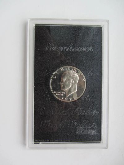 Лот: 2350329. Фото: 1. США 1 доллар 1971 г,(доллар Эйзенхауэр... Америка