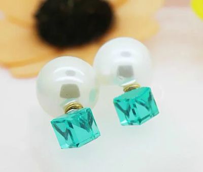 Лот: 7983394. Фото: 1. Двусторонние серьги в стиле Dior... Серьги, каффы