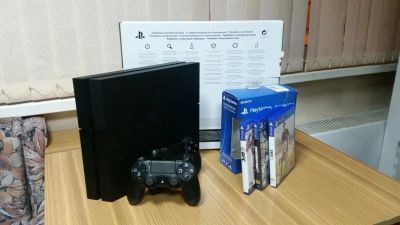 Лот: 8860695. Фото: 1. Sony PlayStation 4 500GB (PS4... Игровые приставки, консоли