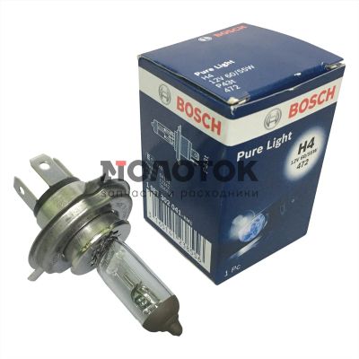 Лот: 14820017. Фото: 1. Лампа H4 12V 60/55W, Bosch. Оптика и освещение