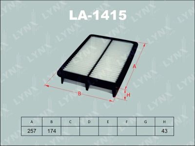 Лот: 13357051. Фото: 1. Lynx LA-1415 Воздушный фильтр. Расходные материалы