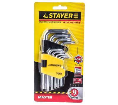 Лот: 20228102. Фото: 1. Набор звездочек Stayer Torx короткие... Наборы инструмента