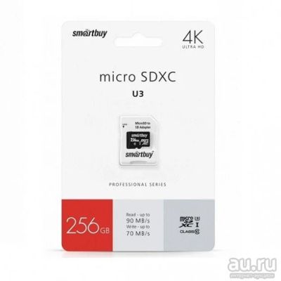 Лот: 16046622. Фото: 1. Карта памяти microSDHC SmartBuy... Карты памяти