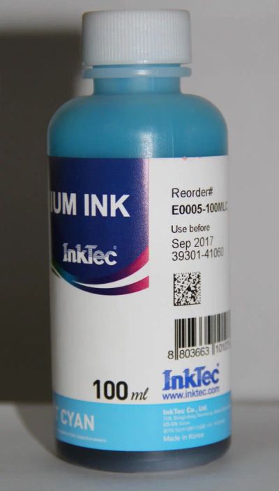 Лот: 4282062. Фото: 1. Чернила InkTec E0010-100MLC Цвет... Картриджи, расходные материалы