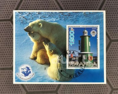 Лот: 23522399. Фото: 1. Марки: Руанда. 2005. Маяк. Белый... Марки