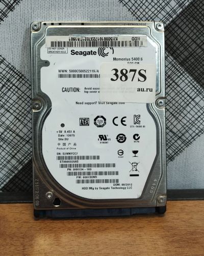 Лот: 19910322. Фото: 1. Жесткий диск SATA-II 2,5 Seagate... Жёсткие диски (HDD)