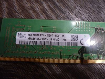 Лот: 11541195. Фото: 1. Модуль памяти Hynix 4Gb, DDR4... Оперативная память