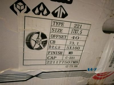 Лот: 10905394. Фото: 1. Vossen Cv3 R17 7.5j et +40 5*100. Диски