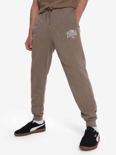 Лот: 25107625. Фото: 1. Брюки мужские PUMA Class, Коричневый. Спортивные брюки, штаны