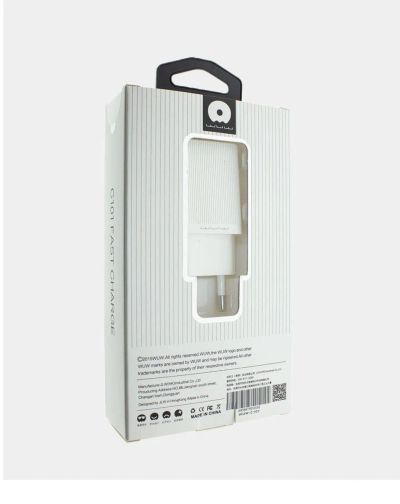 Лот: 22150629. Фото: 1. СЗУ WUW C-101 1*USB 2.4 A White. Зарядные устройства, блоки питания, адаптеры сетевые для смартфонов