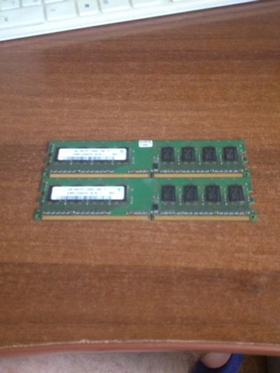 Лот: 4406437. Фото: 1. Hynix DDR2 1024Mb 2штуки. Оперативная память