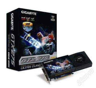 Лот: 2238358. Фото: 1. GeForce GTX 275 Gigabyte c технологией... Видеокарты