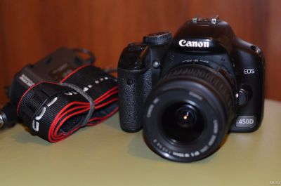 Лот: 14581272. Фото: 1. Canon 450D kit 18-55. Цифровые зеркальные