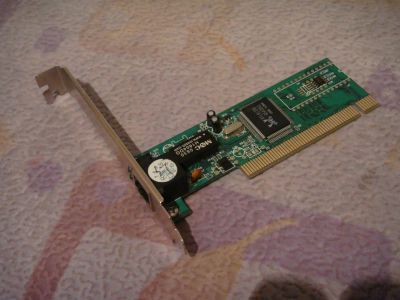 Лот: 5047211. Фото: 1. Сетевая карта Acorp (чип Realtek... Сетевые карты