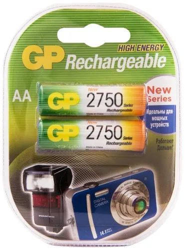 Лот: 24553133. Фото: 1. Аккумуляторы GP АA (HR6) 2750... Батарейки, аккумуляторы, элементы питания