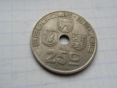 Лот: 8044316. Фото: 1. Бельгия 25 сантимов 1939. Европа
