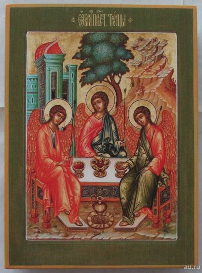 Лот: 13633387. Фото: 1. икона Святая Троица. Иконы