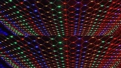 Лот: 4658238. Фото: 1. Гирлянда электрическая "сетка... Гирлянды, шарики, новогодние аксессуары