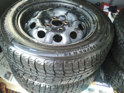 Лот: 3293084. Фото: 1. Michelin X-ice 175/65 R14 на дисках... Шины на дисках