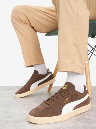 Лот: 25536204. Фото: 1. Кеды мужские Puma Club II, Коричневый. Другое (одежда, обувь, галантерея)