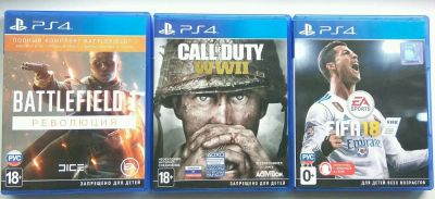 Лот: 11958651. Фото: 1. Игры на ps4 Battlefield 1 Call... Игры для консолей
