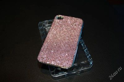 Лот: 1876339. Фото: 1. Новый чехол для iPhone c розовыми... Чехлы, бамперы
