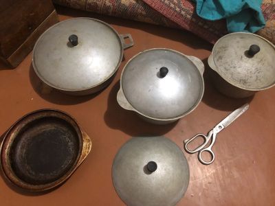 Лот: 12997064. Фото: 1. Старые советские кастрюли и большие... Кастрюли