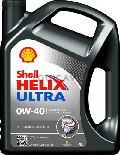 Лот: 4964872. Фото: 1. Shell Helix Ultra, 0W-40, 4L... Масла, жидкости