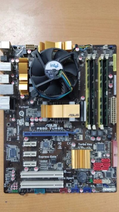 Лот: 20714621. Фото: 1. ASUS P5QD Turbo. Материнские платы
