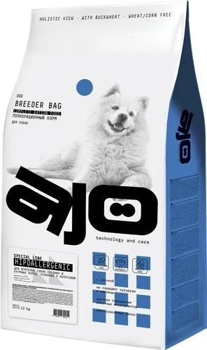 Лот: 24582296. Фото: 1. AJO Dog Hypoallergenic сух. д... Корма