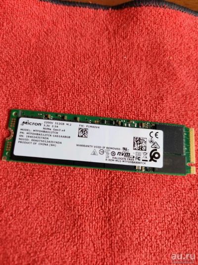 Лот: 17433815. Фото: 1. SSD M.2 NVME PCI-E Micron2200V... SSD-накопители
