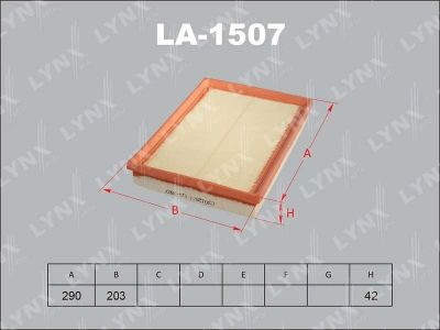 Лот: 13357078. Фото: 1. Lynx LA-1507 Воздушный фильтр. Расходные материалы