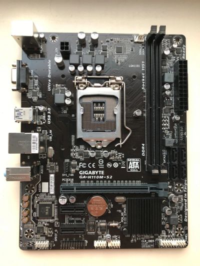Лот: 25705426. Фото: 1. MB Gigabyte GA-H110M-S2 rev.1... Материнские платы