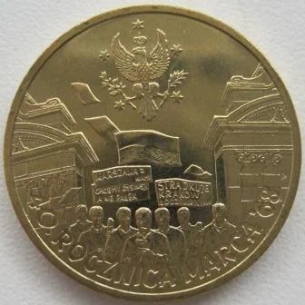 Лот: 7253764. Фото: 1. 2 злотых 2008. 40-летие Марта-68... Европа