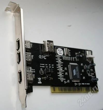 Лот: 890219. Фото: 1. Контроллер Firewire PCI. Платы расширения, контроллеры, доп. порты