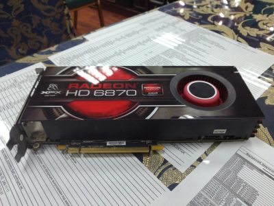 Лот: 3545360. Фото: 1. Видеокарта Radeon XFX 6870 256-bit... Видеокарты