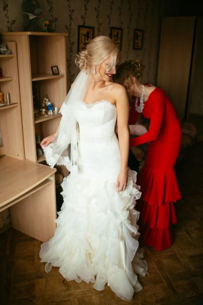 Лот: 12024696. Фото: 1. Платье свадебное.Цвет айвори.Фасон... Свадебные платья
